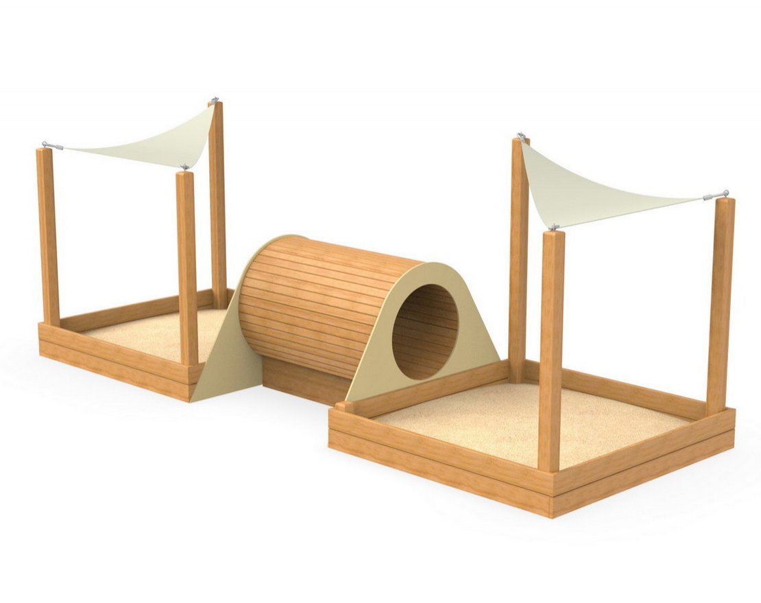 Песочница с теневым навесом Лайтер 3 - вид 2