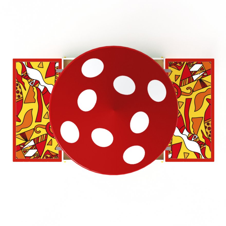 Песочница с крышкой Игра красок-1 (с грибом) - вид 2