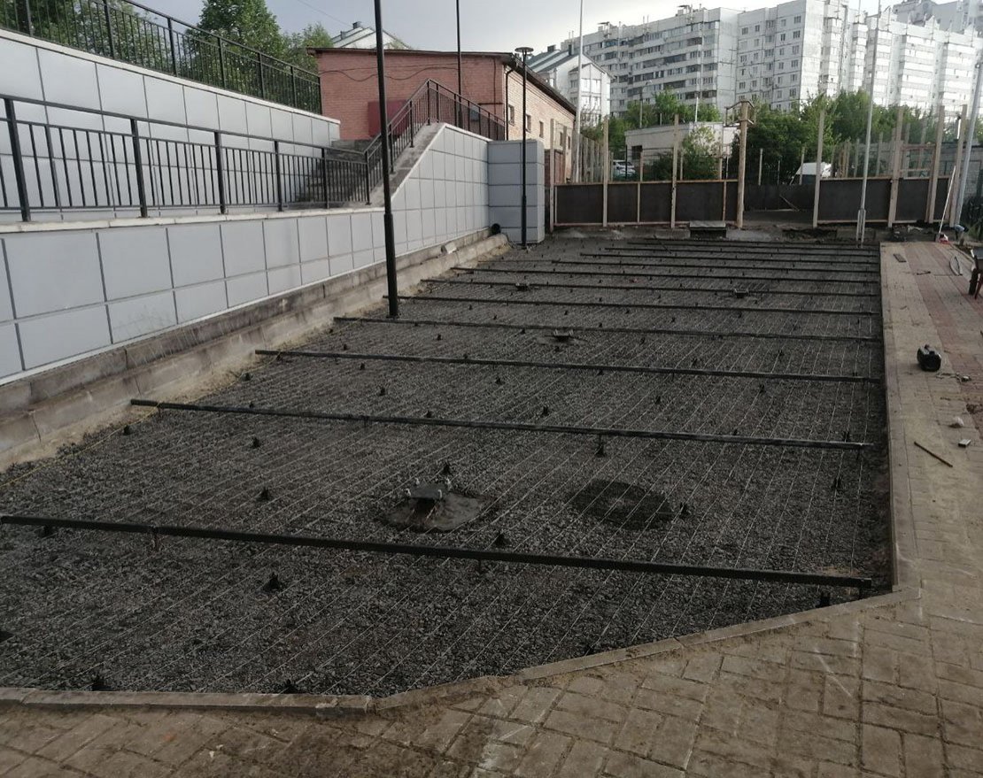 Подготовка твёрдого бетонного основания - вид 5