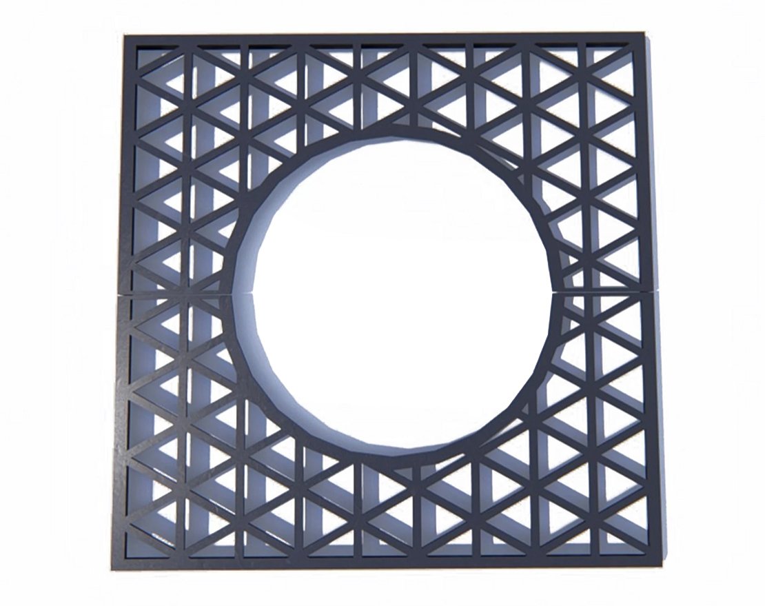 Приствольная решётка Треуголка - вид 4