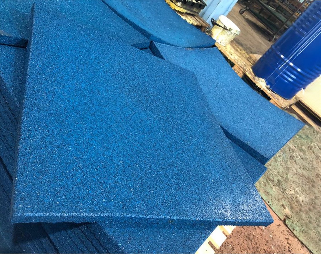 Резиновая плитка TORUDA 1000х1000  мм (гладкая) - вид 2