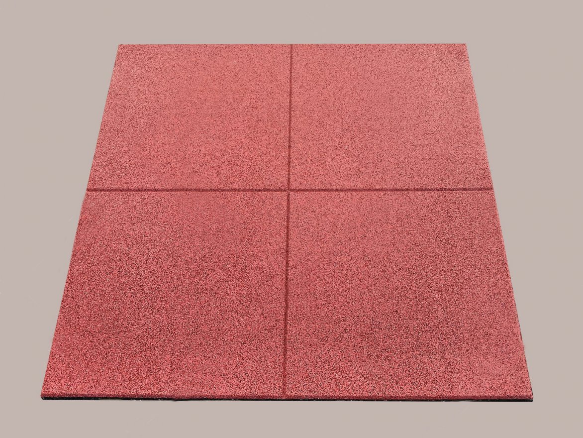 Резиновая плитка Gym 990х990 (15-60 мм) с рельефным основанием - вид 4