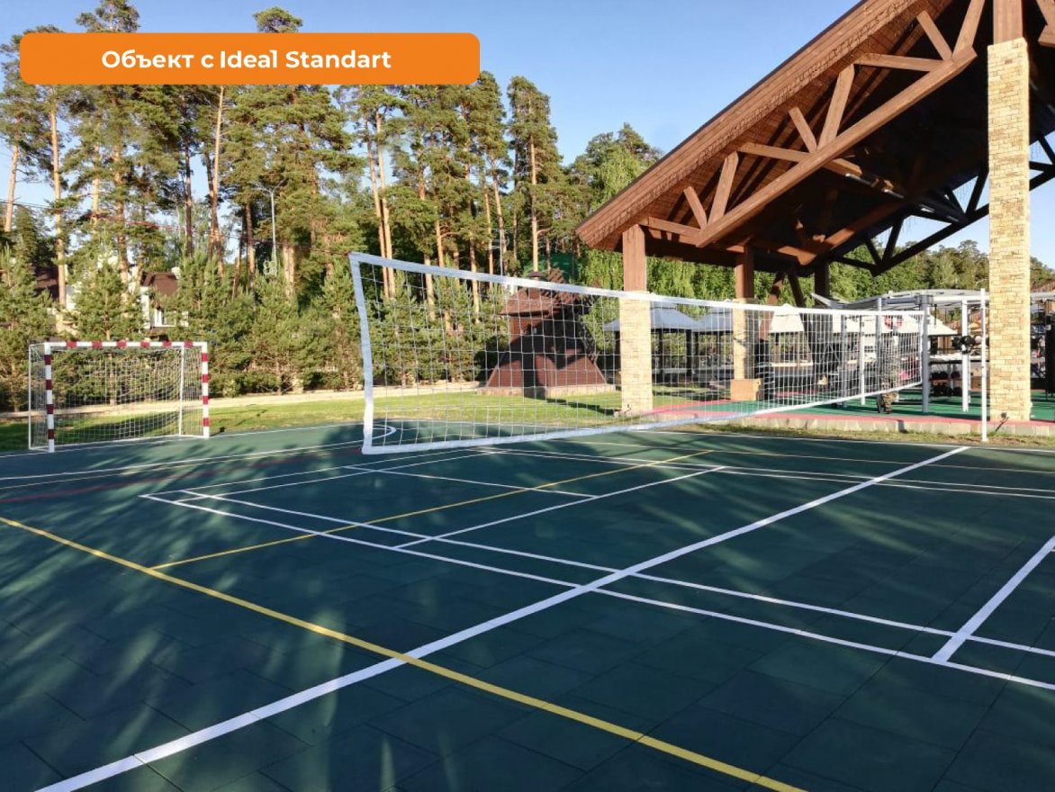 Резиновая плитка Ideal Standart 500х500 (15-60 мм) с рельефным основанием - вид 2