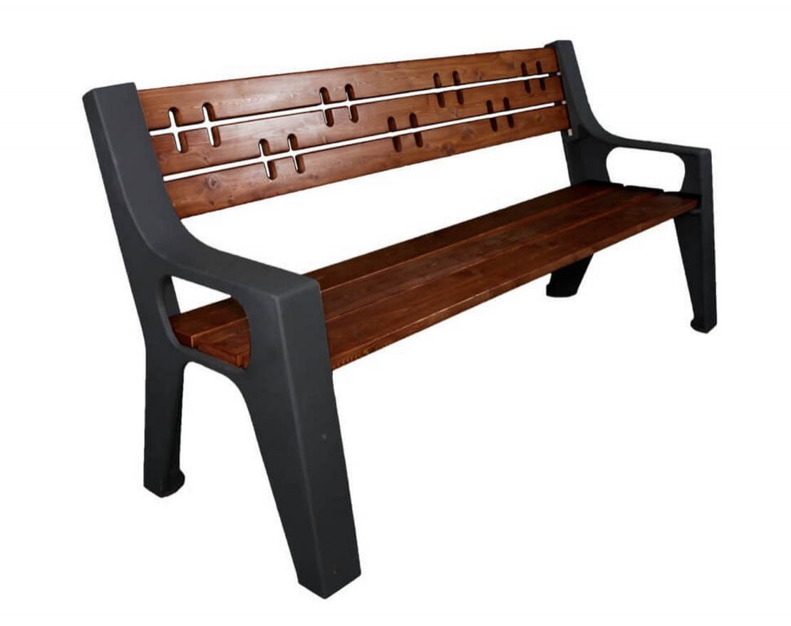 Скамейка чугунная Казань, Сосна - вид 4