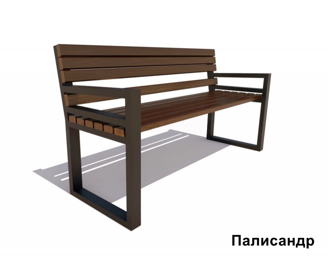 Скамейка садовая Модерн, Сосна - вид 5