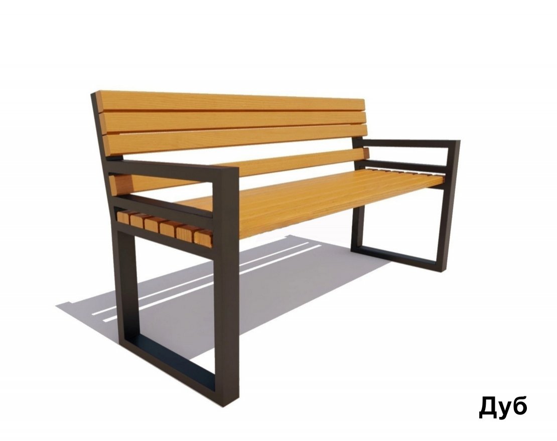 Скамейка садовая Модерн, Сосна - вид 4