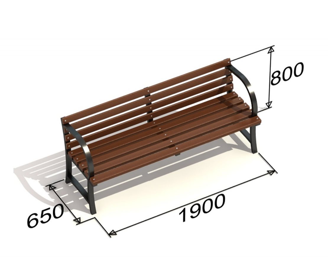 Скамья парковая 7 - вид 3