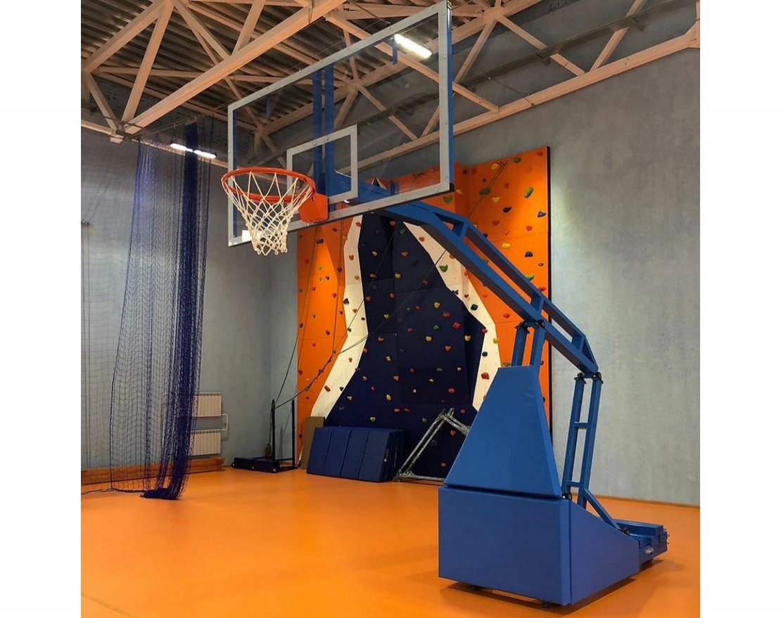 Стойка баскетбольная мобильная складная с гидравлическим механизмом, ИГРОВАЯ - вид 3