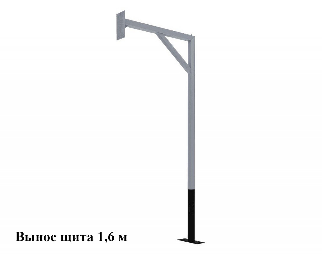 Стойка баскетбольная стационарная, вынос щита 0,5 м (1 шт.) - вид 3