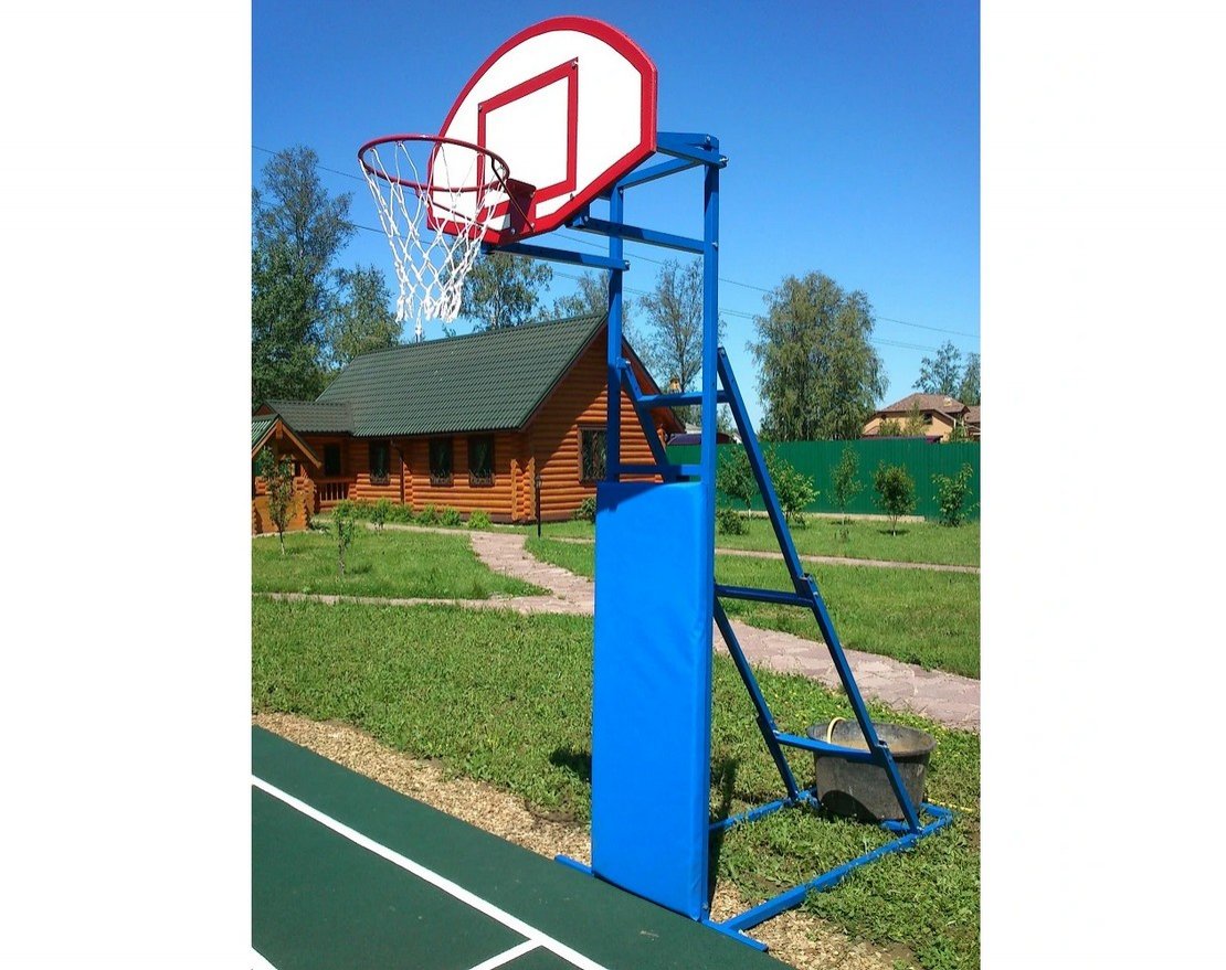 Стойка баскетбольная/стритбольная складная с щитом, кольцом и сеткой - вид 3