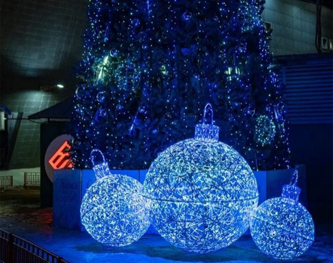 Световая композиция Ёлочные игрушки - вид 2