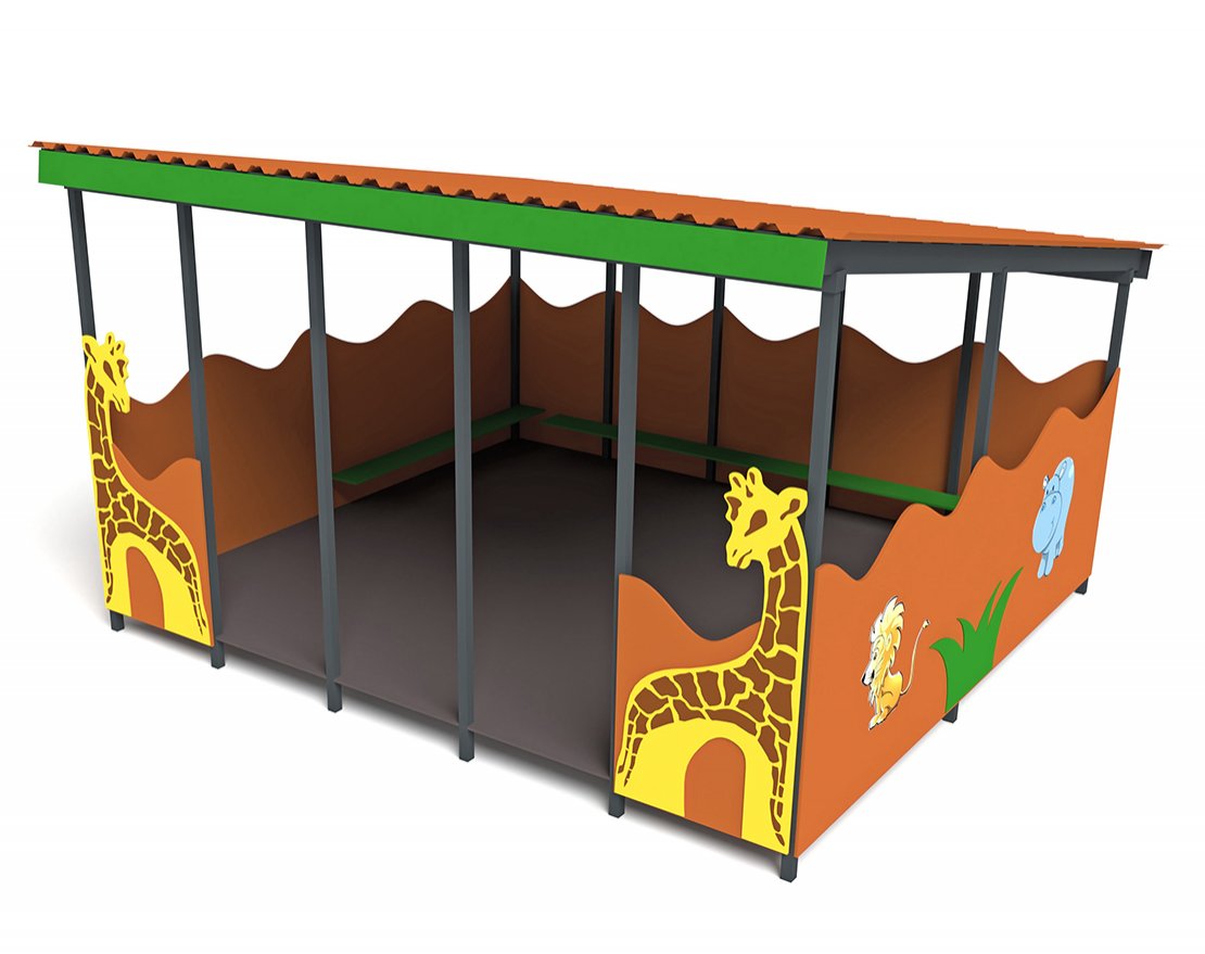 Теневой навес ТН 01171.1 (с Жирафом) - вид 2