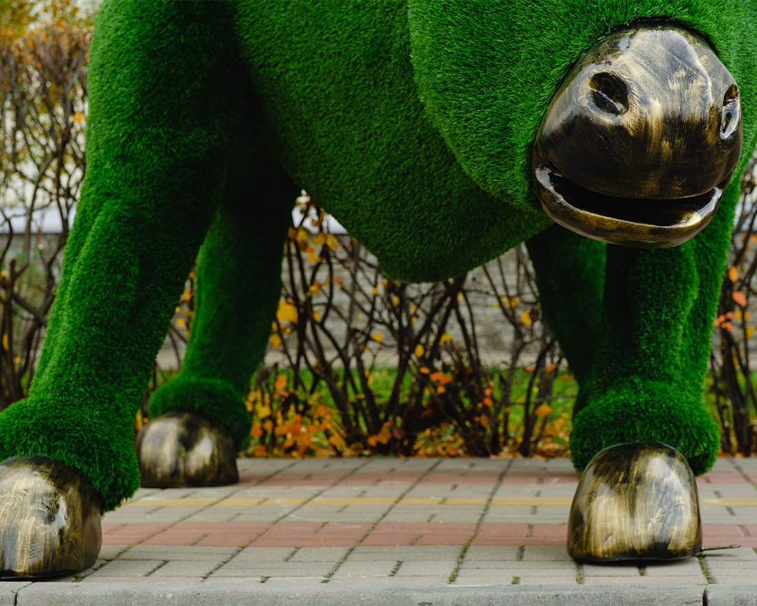 Топиари бык Майкл Брон - газон Eco - вид 3