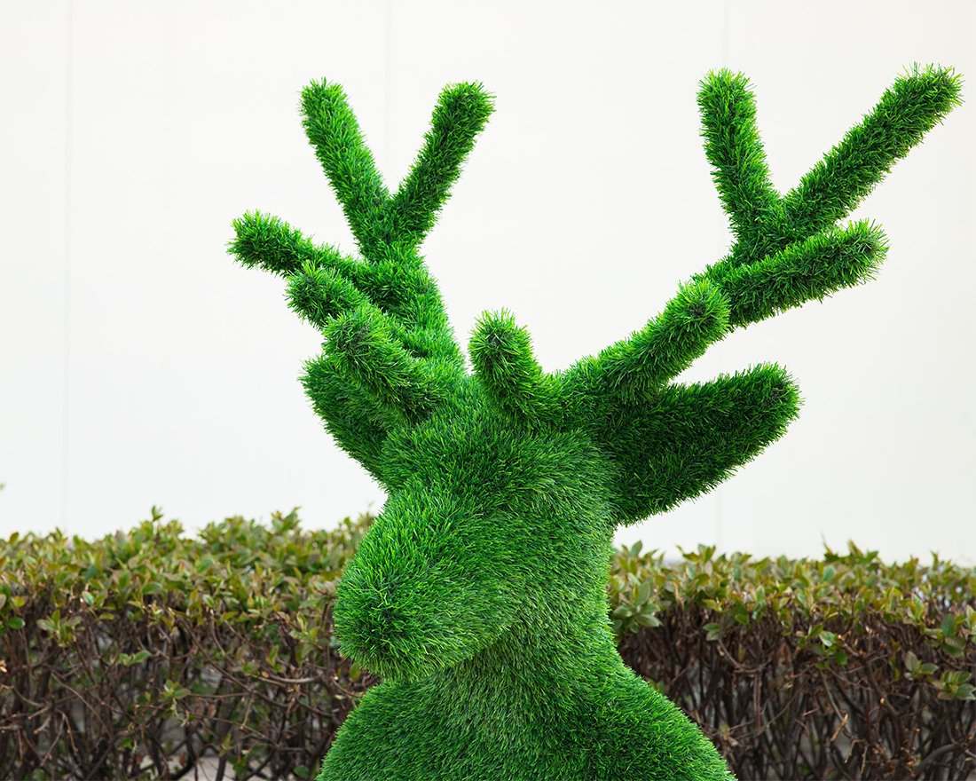 Топиари олень Варлам (без лавочки) - газон Eco - вид 4