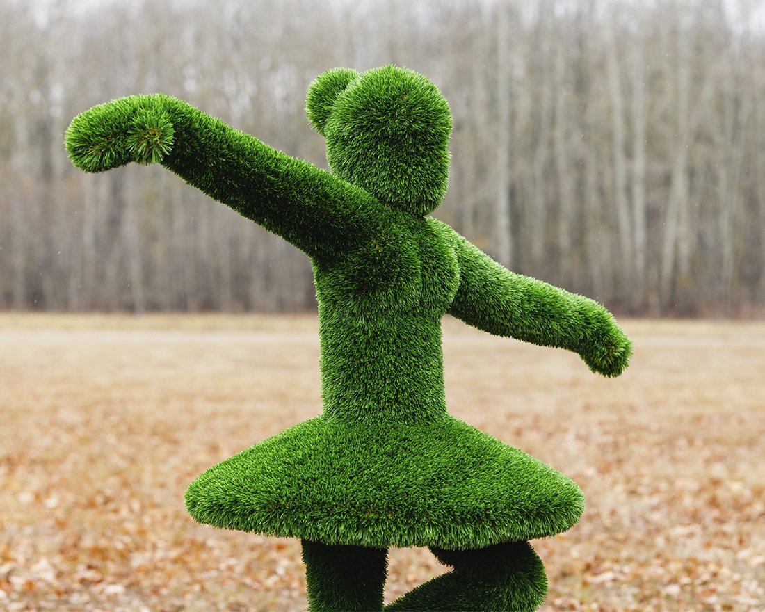 Топиари балерина Диана - газон Deluxe - вид 3