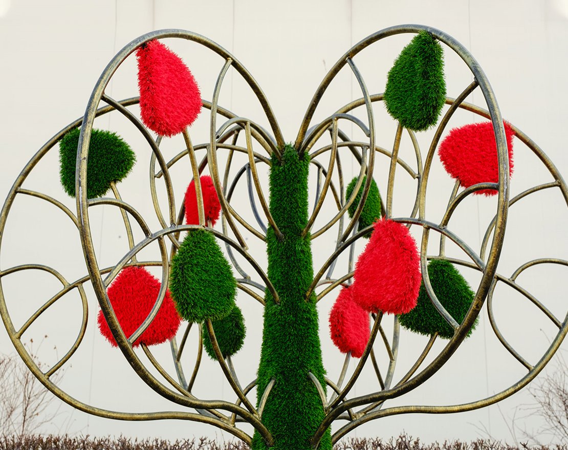 Топиари Дерево влюбленных - газон Eco - вид 2