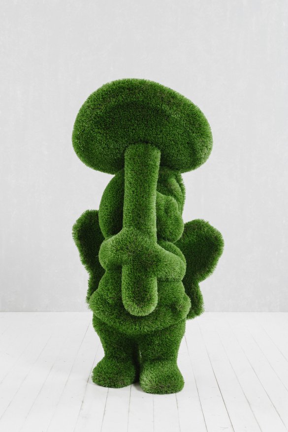 Топиари Девочка с грибом - вид 3