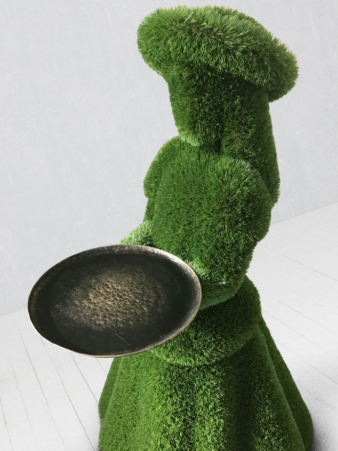 Топиари Девочка с подносом - вид 4