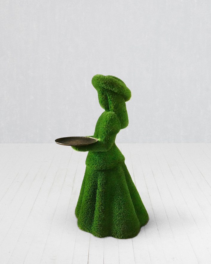 Топиари Девочка с подносом - вид 3