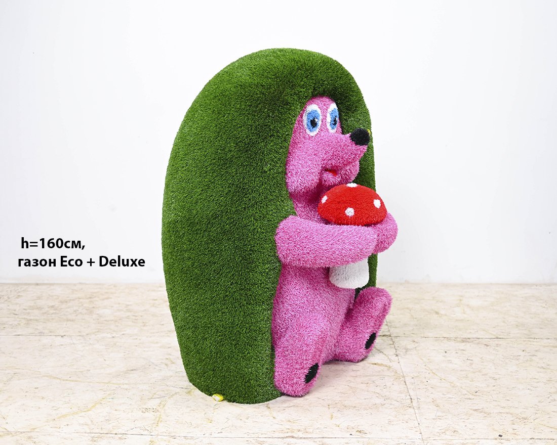 Топиари ежик Лори, h=119см - газон Eco - вид 3