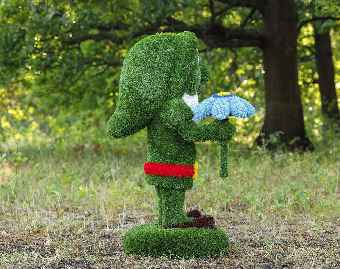 Топиари Гном цветочник - газон Eco - вид 4