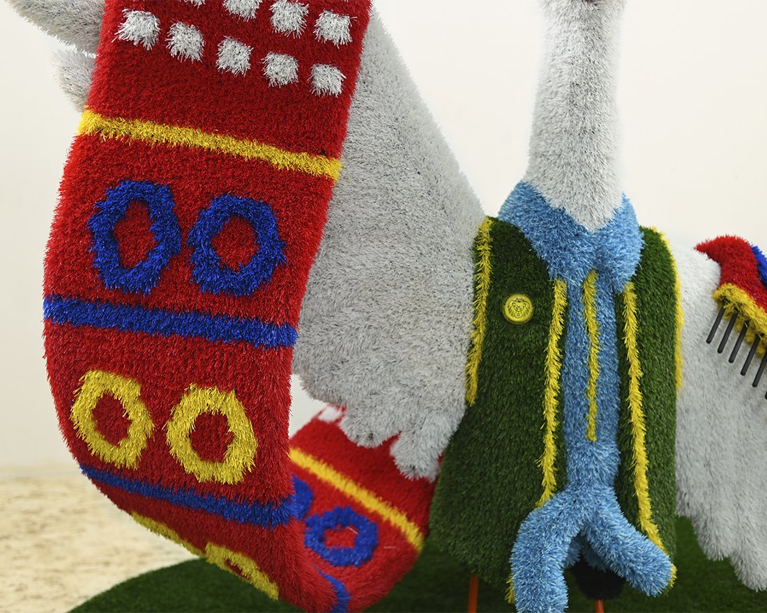 Топиари композиция бардымский гусь - газон Eco - вид 2