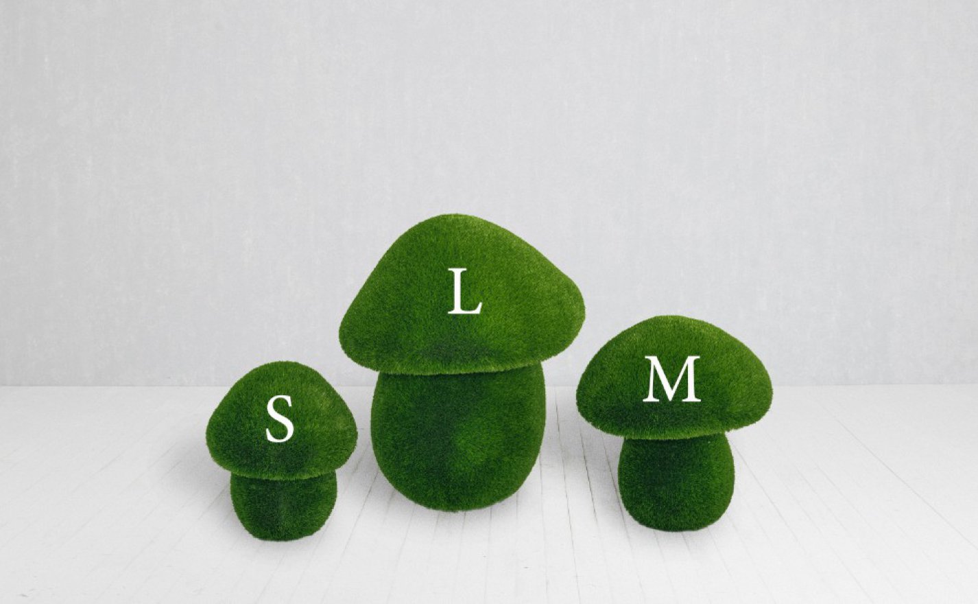 Топиари Композиция Белые грибы - вид 3