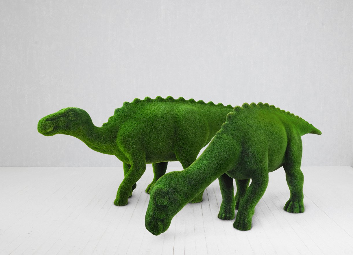 Топиари Майязавр на лугу - вид 4