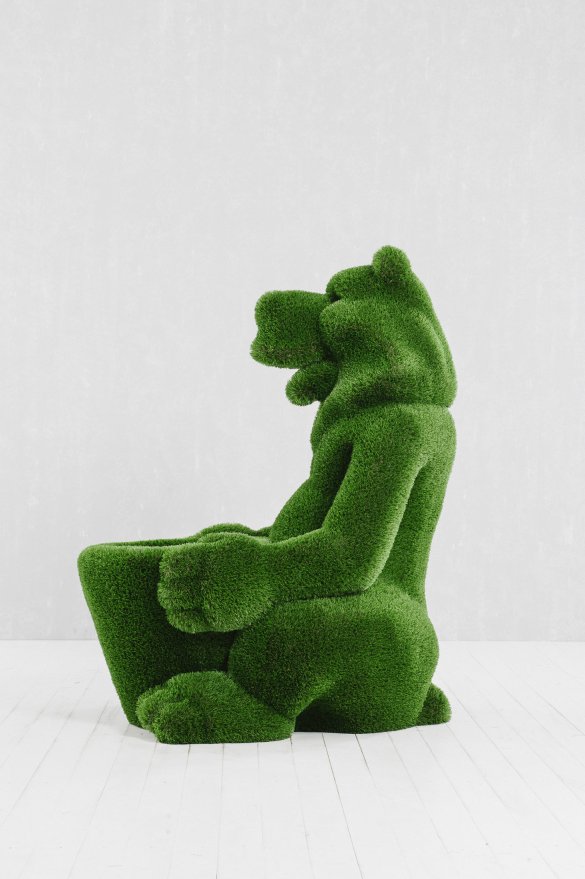 Топиари Медведь с корзиной - вид 4