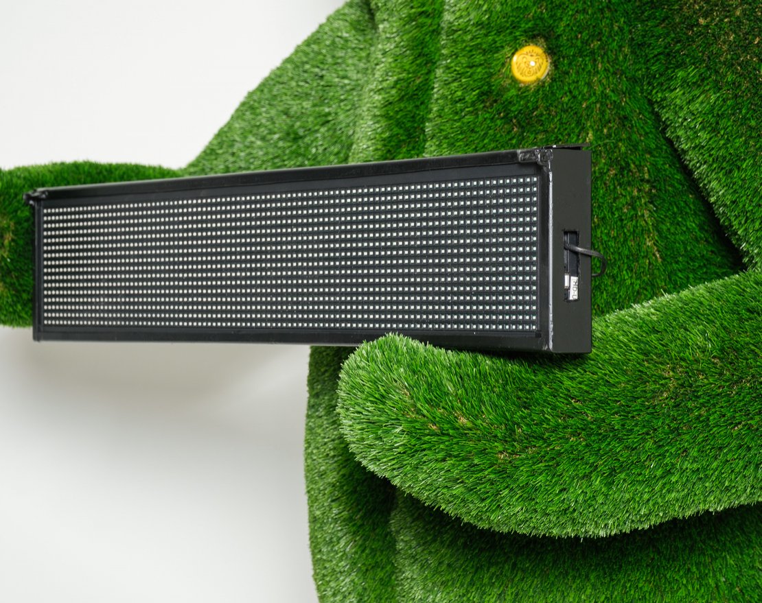 Топиари Мишка с бегущей строкой - газон Deluxe - вид 5