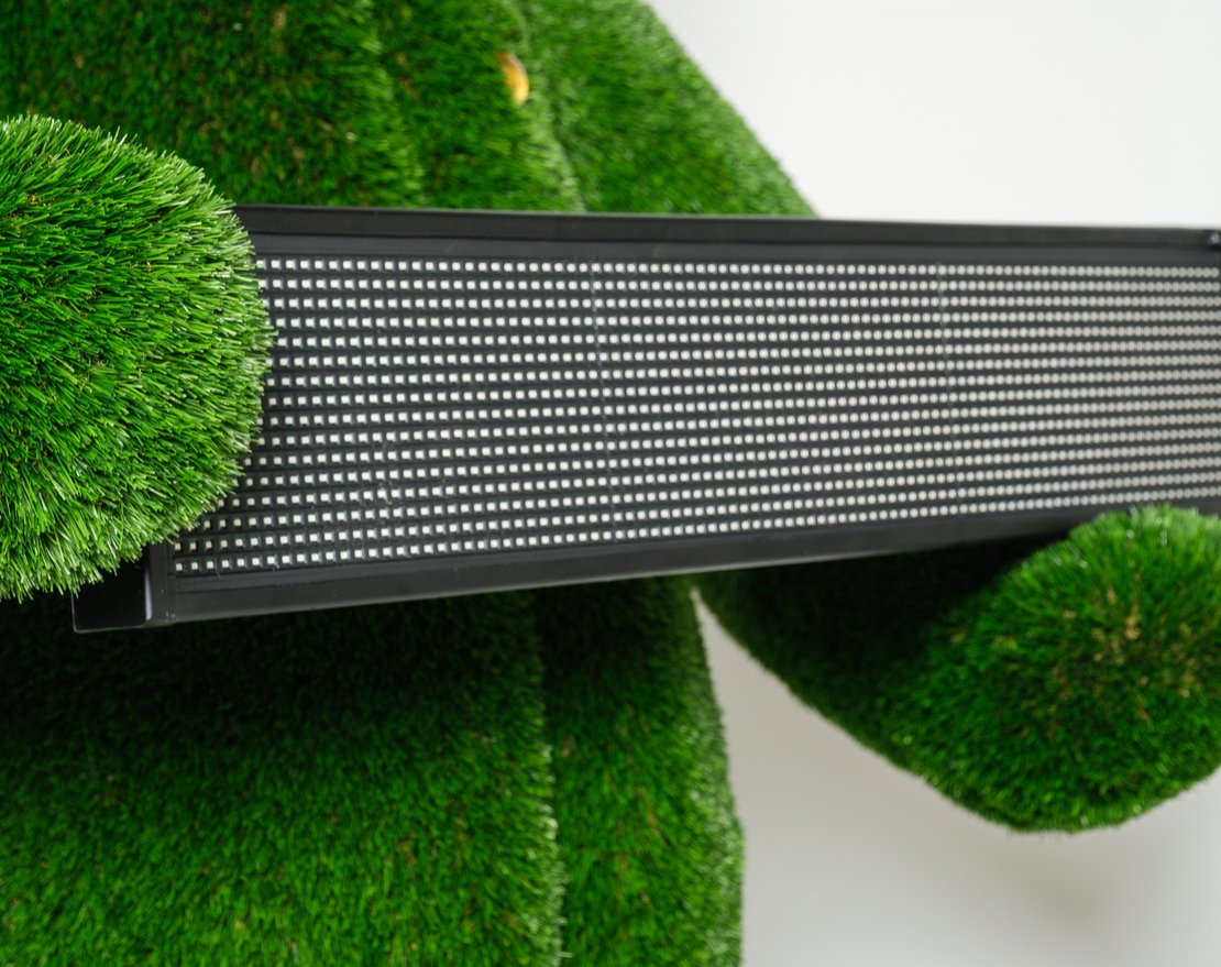 Топиари Мишка с бегущей строкой - газон Deluxe - вид 4