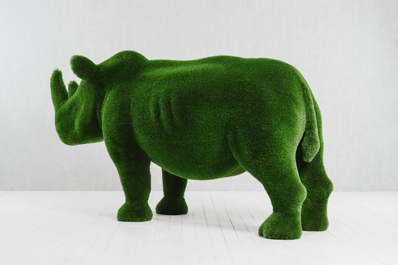 Топиари Носорог - вид 4