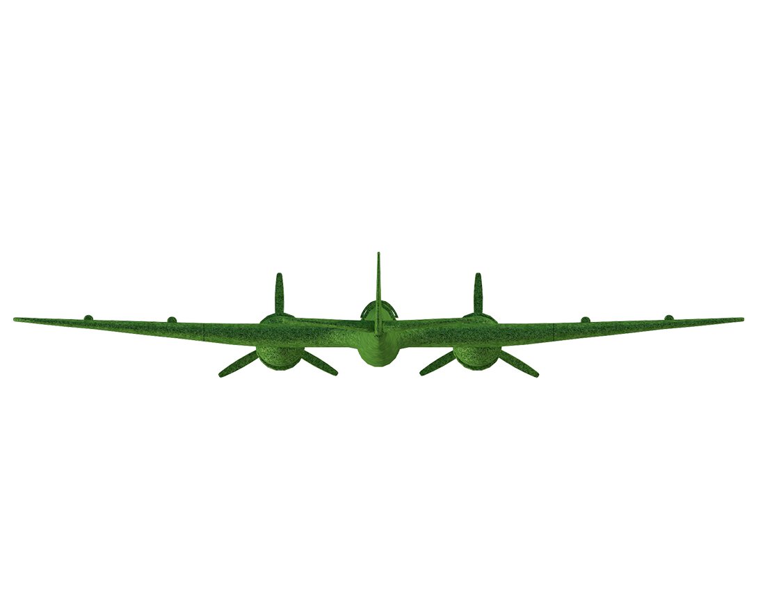 Топиари Самолет бомбардировщик, масштаб к оригиналу 1:5 - газон Premium - вид 4