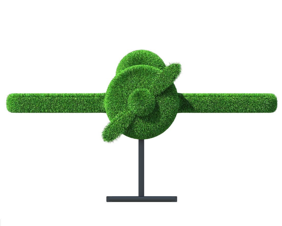 Топиари Самолет, L=150см - газон Eco - вид 3