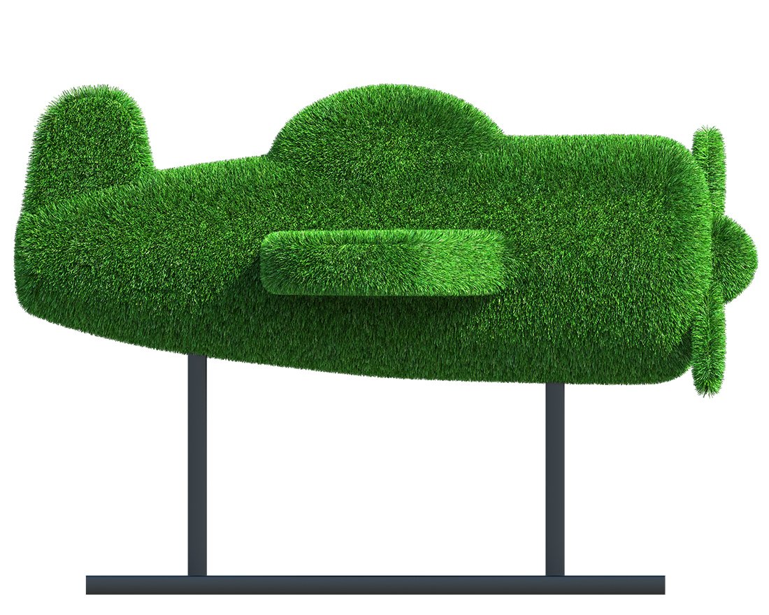 Топиари Самолет, L=150см - газон Eco - вид 5