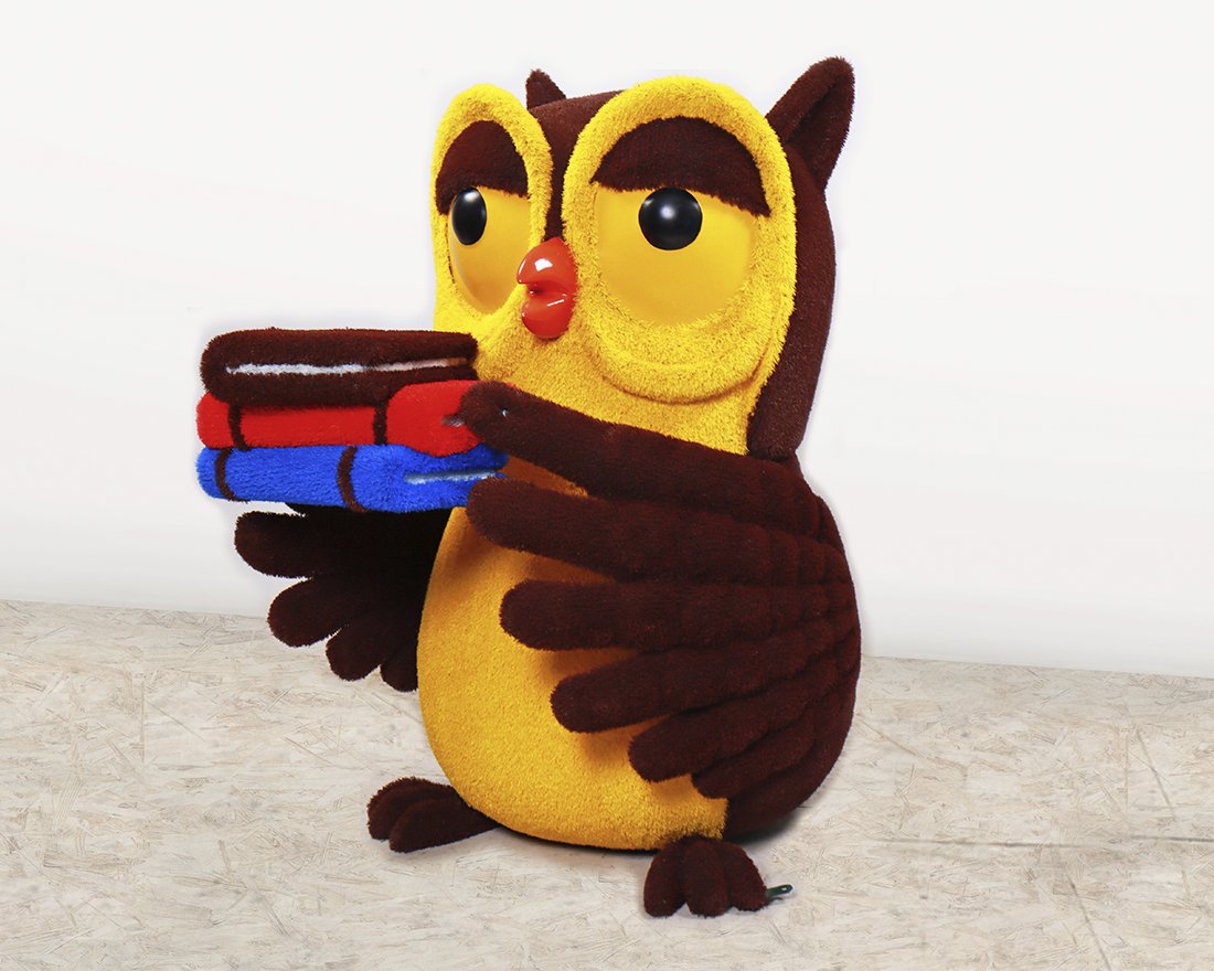 Топиари Сова с книгами - газон Eco - вид 3