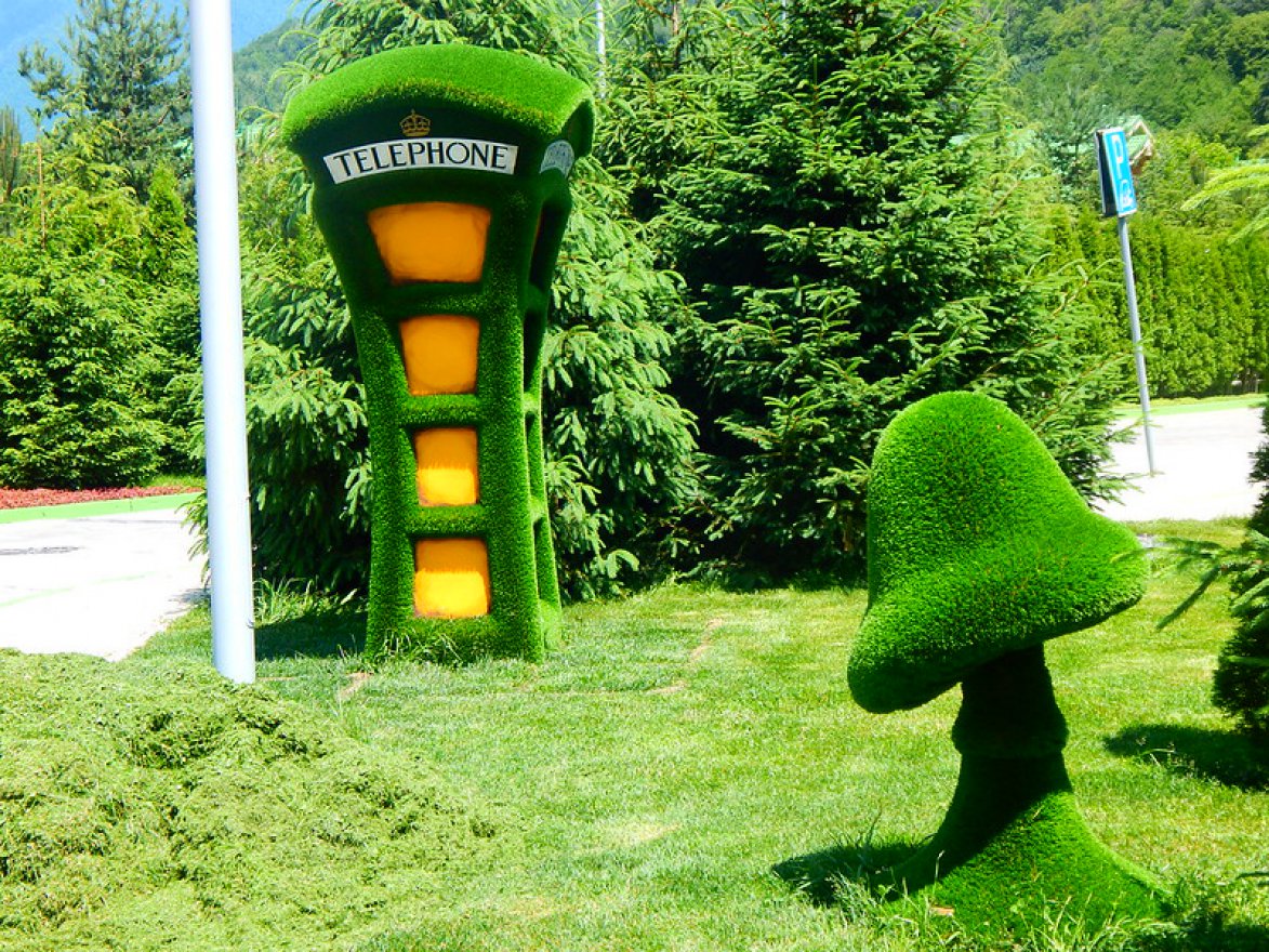 Топиари Телефонная будка - вид 5