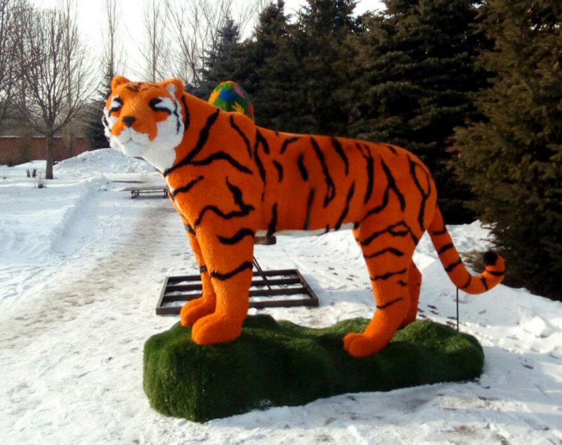 Топиари Тигр - газон Eco - вид 3