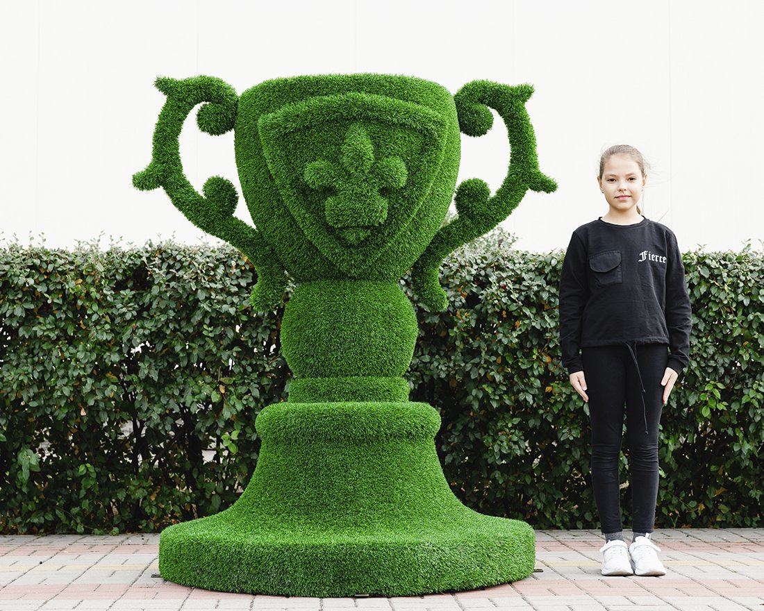 Топиари Вазон с гербом - газон Eco - вид 3