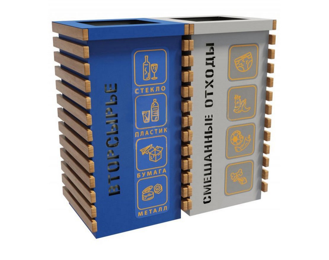 Урна для раздельного сбора мусора TORUDA 19 - вид 3