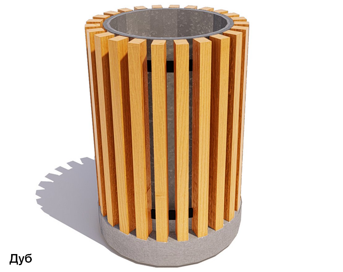 Урна с бетонным основанием Сквер - вид 4