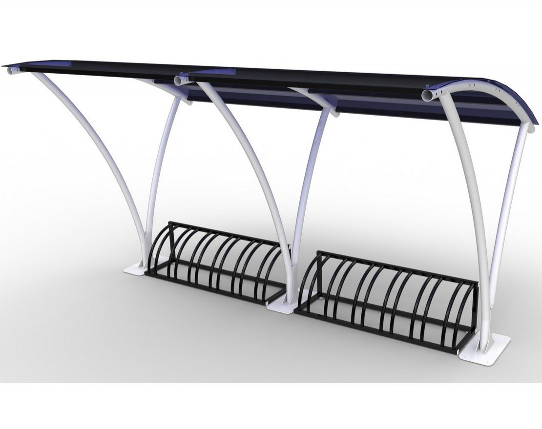 Велопарковка Мегаполис с навесом - вид 4