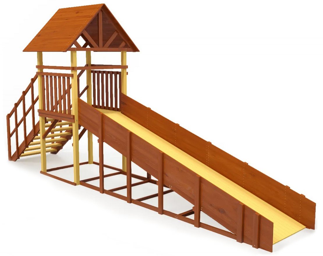 Зимняя деревянная горка TORUDA Север-5/1 (скат 5 м) - вид 2