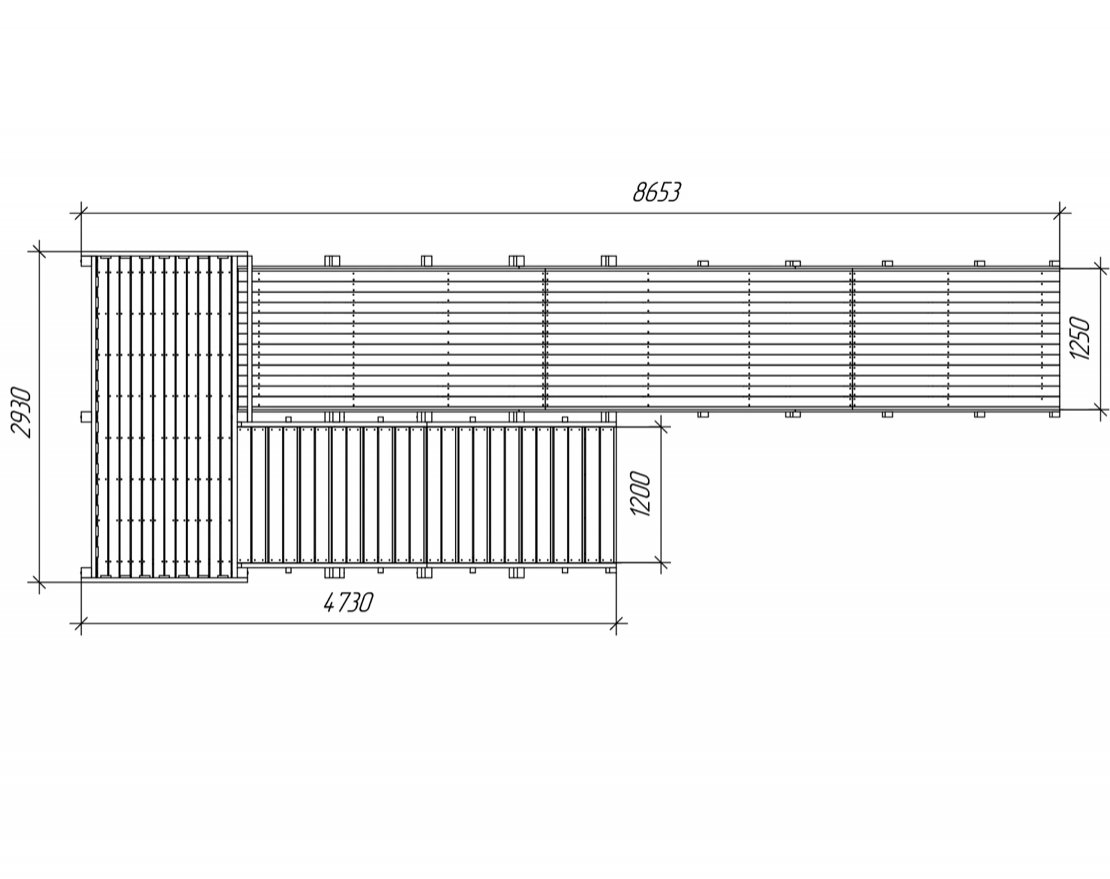 Зимняя деревянная игровая горка TORUDA Север-6 (скат 7,6 м) - вид 5