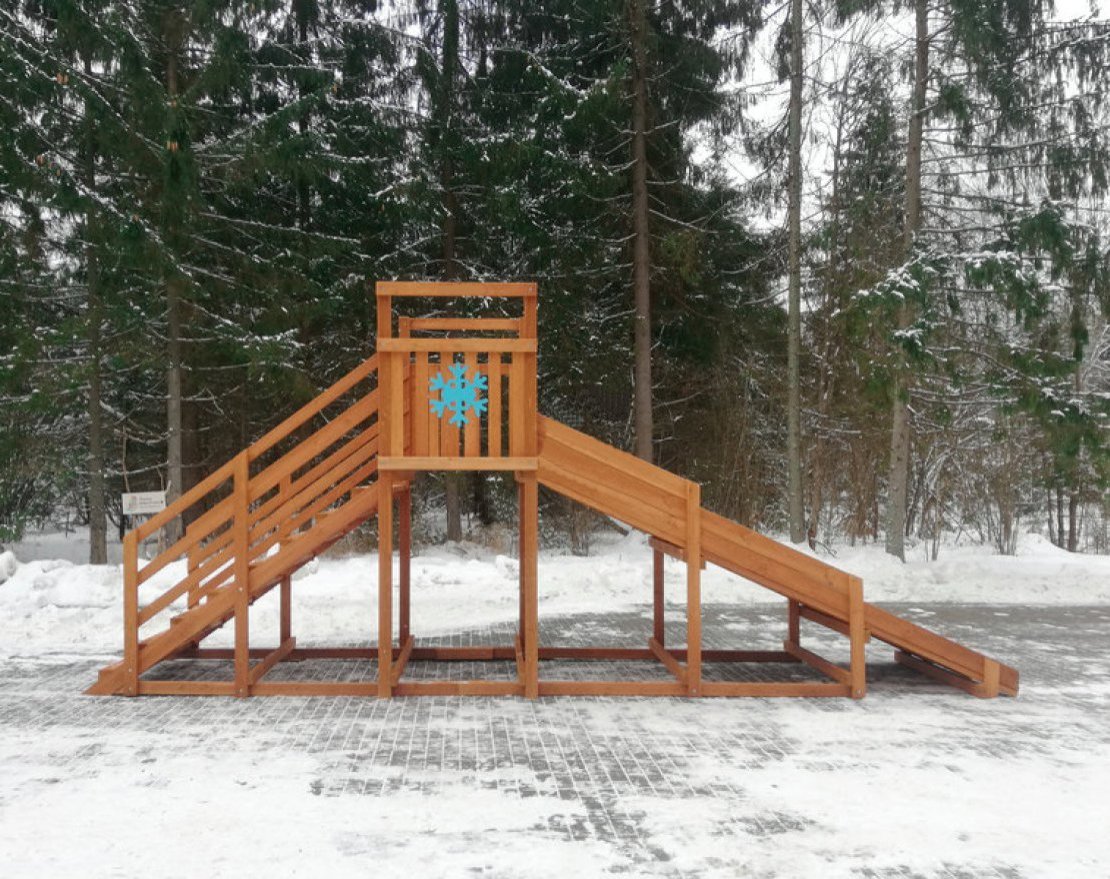 Зимняя горка Snow Fox Start (скат 4 м) - вид 3