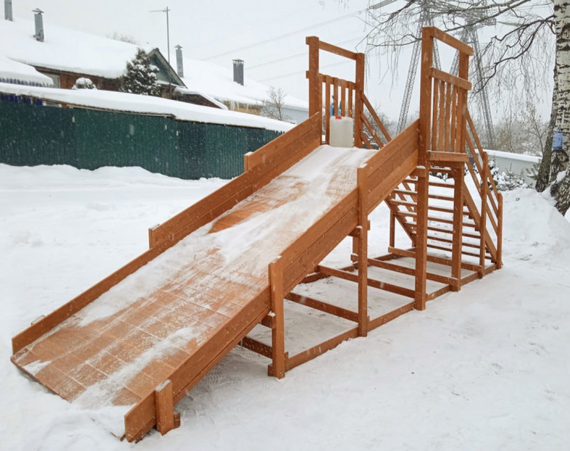 Зимняя горка Snow Fox Start (скат 4 м) - вид 2