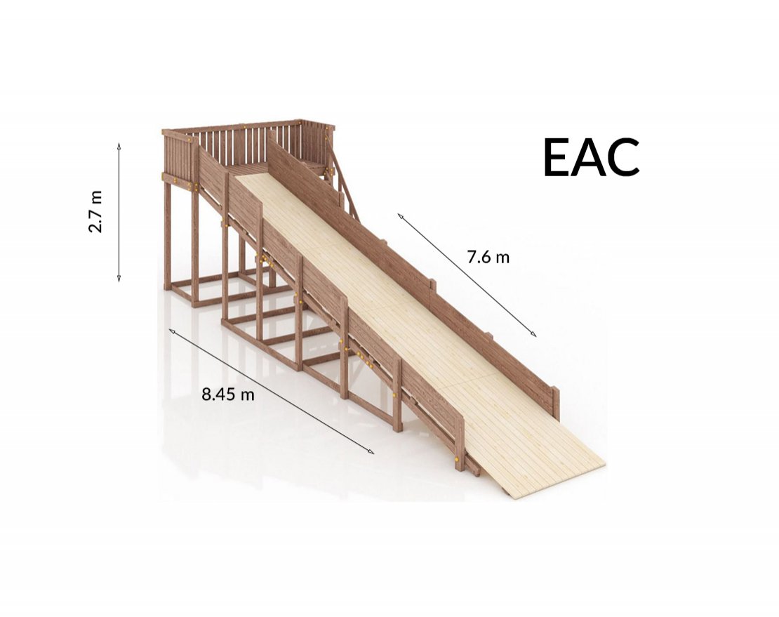 Зимняя горка Морозный простор 3 (скат 8 м) - вид 3