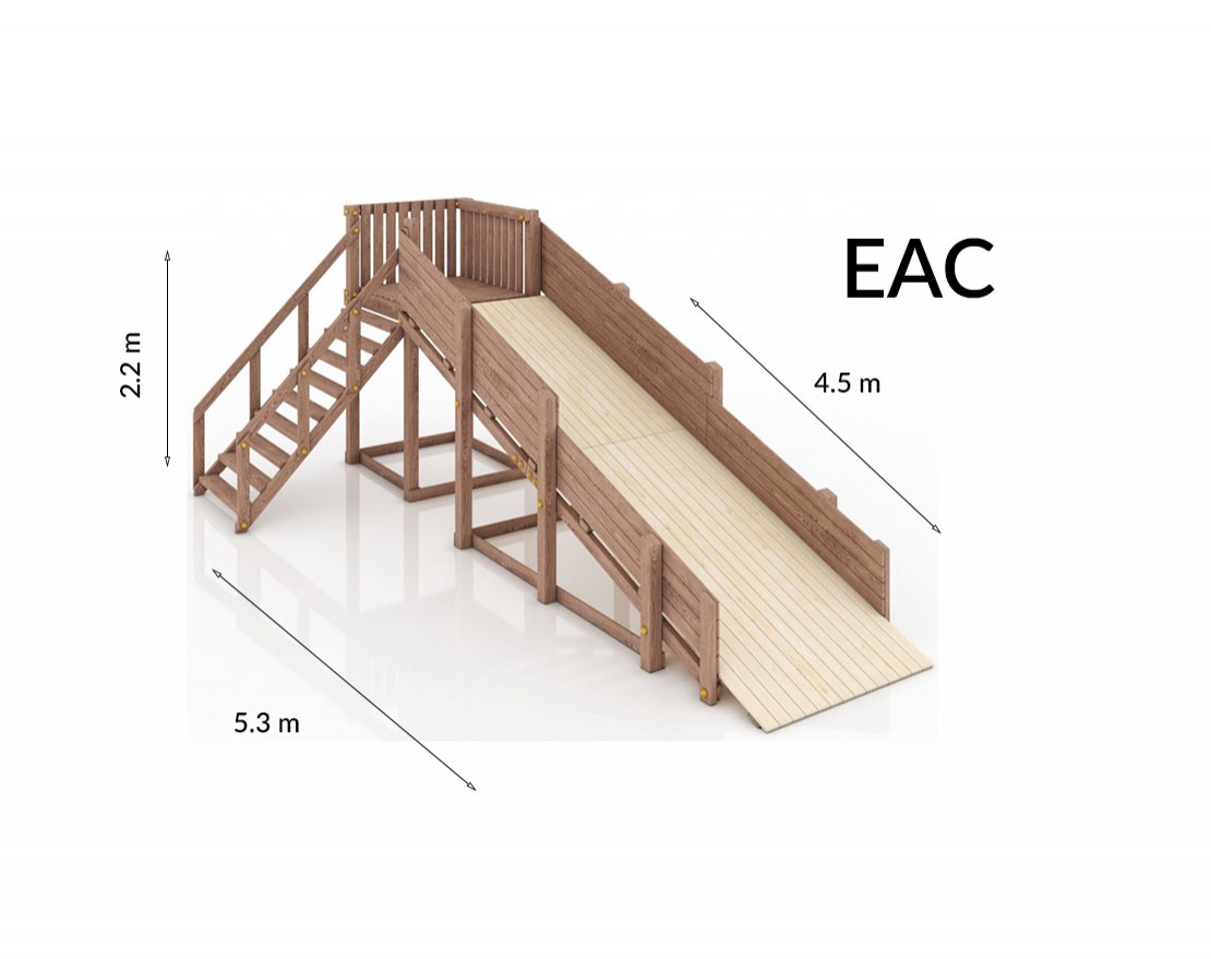 Зимняя горка Морозный простор 4 (скат 4.5 м) - вид 2