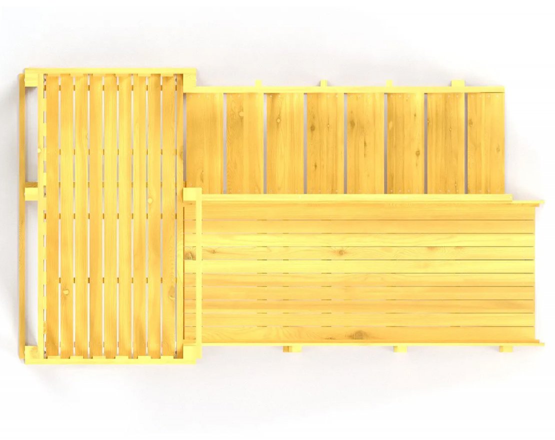 Зимняя горка TORUDA Север wood-3 (скат 3 м) - вид 5