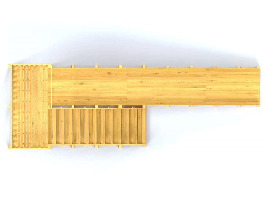 Зимняя горка TORUDA Север wood-6 (скат 7,6 м) - вид 4